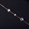 Natural Moonstone 18 K gold bracelet