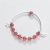 Natural Moonstone Strawberry Crystal Bracelet 925 Sterling Sliver Zircon Blue-vein Stone Fortune Cat Bracelet for Women Jewelry