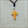 Natural Necklace Pendant Cross Emerald Stones Amber Moonstone Malachite Labradorite Onyx Religious Thirds Pingente Pulseras