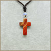 Natural Necklace Pendant Cross Emerald Stones Amber Moonstone Malachite Labradorite Onyx Religious Thirds Pingente Pulseras