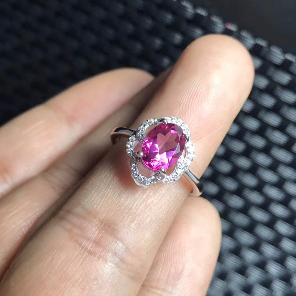 Natural Nephrite ring big granule 7ct style simple and beautiful new product launch