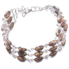 Natural Picture Jasper Handmade Unique 925 Sterling Silver Bracelet 7 1/4-7 3/4 Y1992