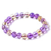 Natural Quality Grade Violet Yellow Crystal Bracelet Fine Gemstone Bracelet Jewelry For women Gift with certificate DropShipping