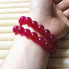 Natural Red Agate Chalcedony Jade Bracelet Hand Carved Jewelry Gifts Wholesale