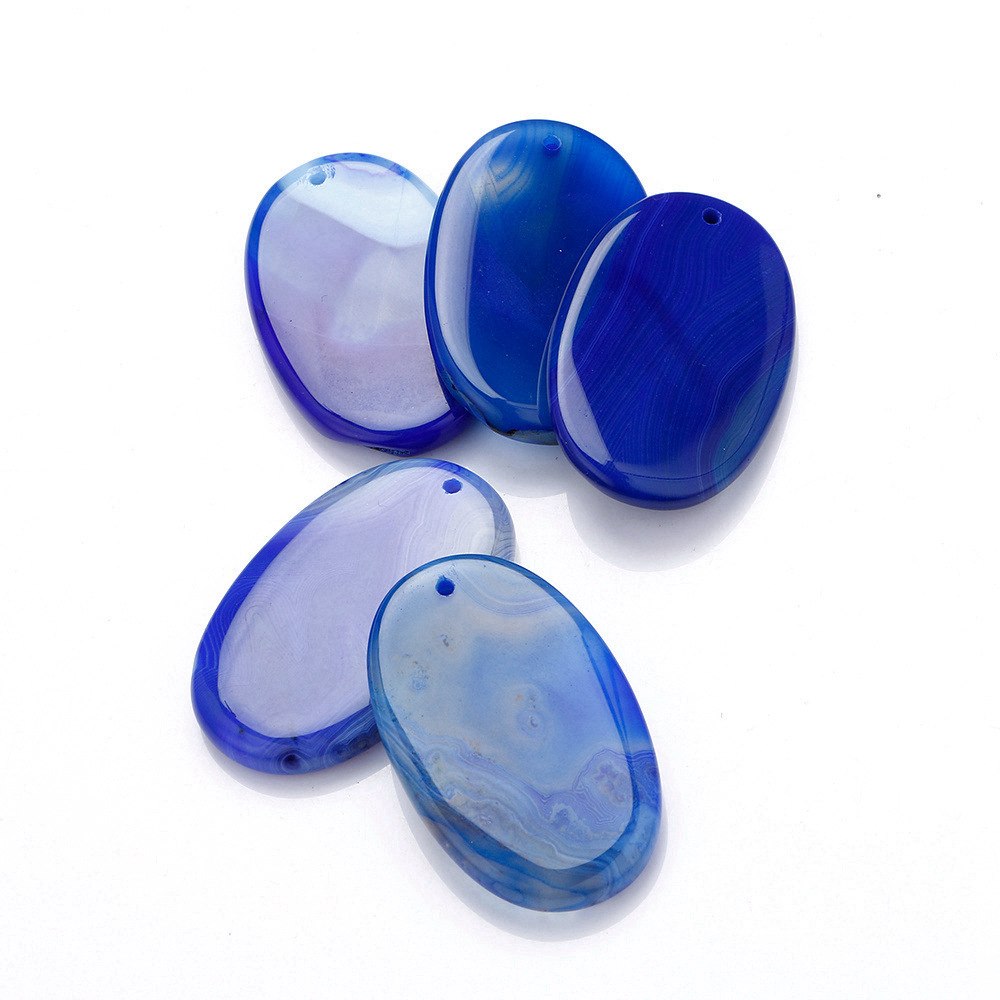 Natural Red Agate Obsidian Bead Long Necklace Oval Pendant 6 Colors New Arrival Charm Fashion Valentine D Gifts Sapphire Ruby