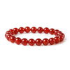 Natural Red Agates Stone Strand Bracelets Round Beads Ornaments Classic Jewelry for Lovers Birthd Gift 2020 Spring New Arrvial