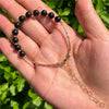 Natural Schungite Shungite Bracelet Round Beads Crystal Healing Stone  Women Men Jewelry Gift