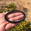 Natural Schungite Shungite Bracelet Round Beads Crystal Healing Stone  Women Men Jewelry Gift