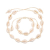 Natural Seashell Necklace Collar Choker Boho Summer Conch Shell Bracelets Rope Chain Handmade Women Bracelet Neckaklaces Jewelry