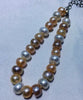 Natural Semiround Pearls Jewelry , 7-8mm Bread Round Pearl Bracelet 17cm Woman Beads Bangles Bracelets for Wedding