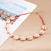 Natural Shell Necklace Bracelet Collar Seashell Choker Handmade Rope Chain Women Summer Beach Jewelry Friend Gift