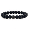 Natural Stone 6/8/10mm Beads Tiger Eye Bracelet Classic Men Women Buddha Black Lava Bracelets Minimalist Yoga Meditation Jewelry