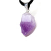 Natural Stone Amethysts Crystal Pendant Necklace Brazil  Druzy Irregular Shape Lavender Semi-precious Chakra Jewelry Necklace