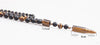 Natural Stone Bead & Tiger Eye Bullet Pendant Tribal Necklace For Men