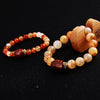 Natural Stone Beaded Bracelets Red Agate Crystal Agate Bracelet Unique Onyx Carnelian Stone Agate Bracelets Kostenloser Versand