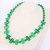Natural Stone Beads Statement Necklaces & Pendants Women Jewelry Collares Jade Original Geometric Gem Crystal Party Jewelry Love