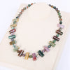 Natural Stone Beads Statement Necklaces & Pendants Women Jewelry Collares Jade Original Geometric Gem Crystal Party Jewelry Love