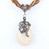 Natural Stone Beads Water Drop Vintage Necklaces Pendants Statement Necklaces & Pendants Long Necklace Women Jewelry Collares