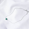 Natural Stone Colorful Pedndant Necklace Pink Green Blue Black Opal Round Neck Link Minimalism Choker Women Gift Jewelry