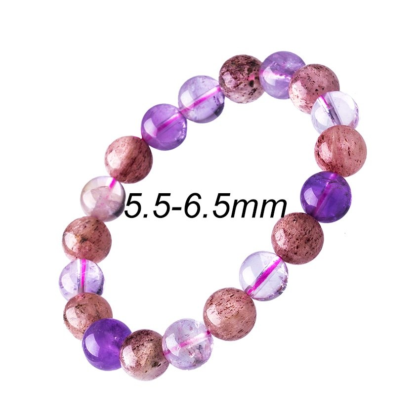 Natural Stone Lavender Crystal Bracelet For Man 6-12mm Colorful Round Beads Berloque Bracelets For Women Decoration Bangles