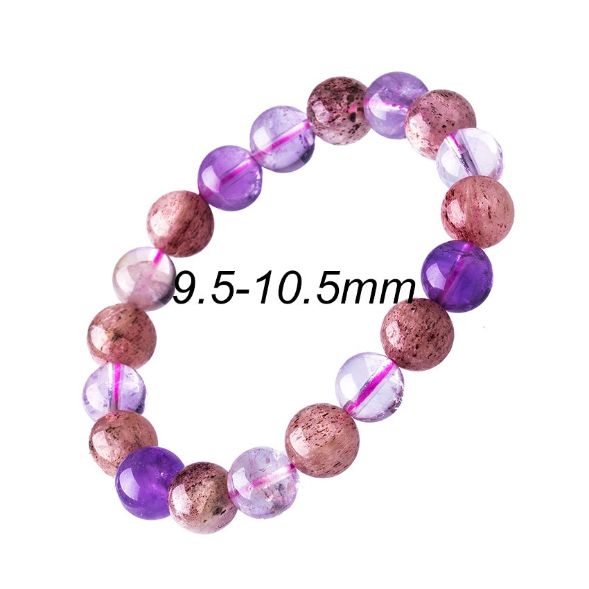 Natural Stone Lavender Crystal Bracelet For Man 6-12mm Colorful Round Beads Berloque Bracelets For Women Decoration Bangles