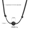 Natural Stone Leather Necklace Choker for Men Boys Single Bead Lava Tiger Eye Lapis Lazuli Adjustable Jewelry  DNM25