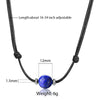 Natural Stone Leather Necklace Choker for Men Boys Single Bead Lava Tiger Eye Lapis Lazuli Adjustable Jewelry  DNM25