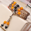Natural Stone Multi-layers Bracelet For Men and Women Jewelry Buddha Bracelet Prayer Beads Mala Free shipping