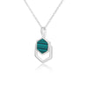 Natural Stone Necklace For Women Stainless Steel Square Pendant Necklaces 2023 Trend Charm Choker Jewelry Collars mujer