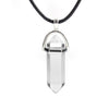 Natural Stone Necklace Hexagonal Column Pendant Natural Crystal Pendants Hexagonal Column Bullet Hexagonal Necklace Women
