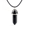 Natural Stone Necklace Hexagonal Column Pendant Natural Crystal Pendants Hexagonal Column Bullet Hexagonal Necklace Women