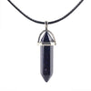Natural Stone Necklace Hexagonal Column Pendant Natural Crystal Pendants Hexagonal Column Bullet Hexagonal Necklace Women