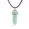 Natural Stone Necklace Hexagonal Column Pendant Natural Crystal Pendants Hexagonal Column Bullet Hexagonal Necklace Women