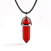 Natural Stone Necklace Hexagonal Column Pendant Natural Crystal Pendants Hexagonal Column Bullet Hexagonal Necklace Women
