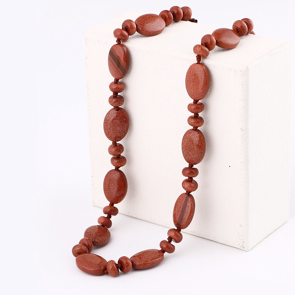 Natural Stone Necklace Vintage Women Crystal Power Natural Stone Chain Charm Gemstone Reiki Healing Men Statement Fine Jewelry