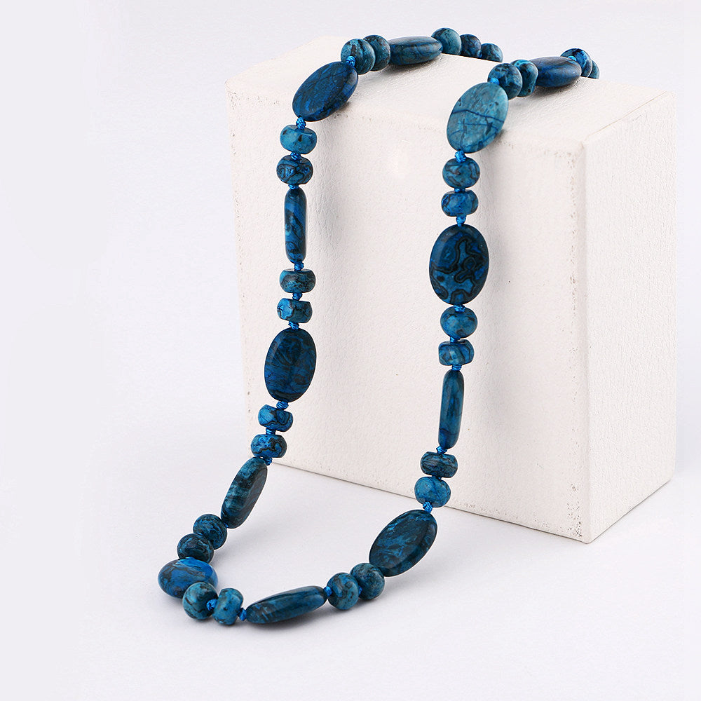 Natural Stone Necklace Vintage Women Crystal Power Natural Stone Chain Charm Gemstone Reiki Healing Men Statement Fine Jewelry