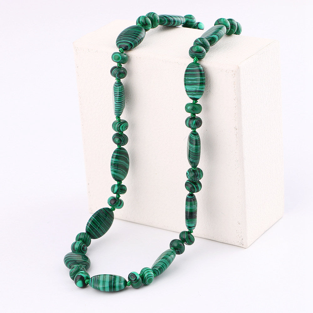 Natural Stone Necklace Vintage Women Crystal Power Natural Stone Chain Charm Gemstone Reiki Healing Men Statement Fine Jewelry