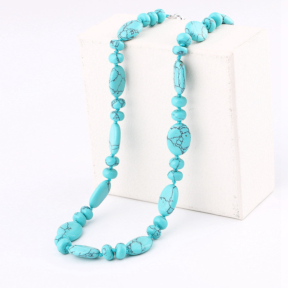 Natural Stone Necklace Vintage Women Crystal Power Natural Stone Chain Charm Gemstone Reiki Healing Men Statement Fine Jewelry