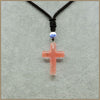 Natural Stone Pendant Crystal Cross Long Necklace For Women Men Necklace Women Christian Fine Jewelry Masculina Collar Chocker