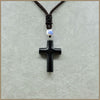 Natural Stone Pendant Crystal Cross Long Necklace For Women Men Necklace Women Christian Fine Jewelry Masculina Collar Chocker