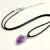 Natural Stone Purple Pendant Necklace Amethysts Crystal  Brazil  Druzy Irregular Shape Lavender  Chakra Jewelry Necklace