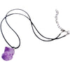 Natural Stone Purple Pendant Necklace Amethysts Crystal  Brazil  Druzy Irregular Shape Lavender  Chakra Jewelry Necklace