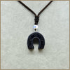 Natural Stone Turquoise Necklace Vintage Turquoise Women Jewelry Obsidian Sets Powder Crystal Horseshoe Pendant Jewelry Sweater