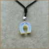 Natural Stone Turquoise Necklace Vintage Turquoise Women Jewelry Obsidian Sets Powder Crystal Horseshoe Pendant Jewelry Sweater