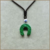 Natural Stone Turquoise Necklace Vintage Turquoise Women Jewelry Obsidian Sets Powder Crystal Horseshoe Pendant Jewelry Sweater