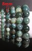 Natural Stones Aquatic Green Agate Bracelet Onyx Crystal Quartz Round Bead Men Women Bracelet Healing Energy Gift Lucky Jewelry