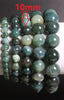 Natural Stones Aquatic Green Agate Bracelet Onyx Crystal Quartz Round Bead Men Women Bracelet Healing Energy Gift Lucky Jewelry