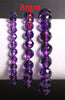 Natural Stones Brazil Amethyst Bracelet 64 Facet Purple Crystal Quartz Round Bead Men Women Bracelet Healing Energy Gift Jewelry