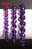 Natural Stones Brazil Amethyst Bracelet 64 Facet Purple Crystal Quartz Round Bead Men Women Bracelet Healing Energy Gift Jewelry