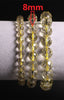 Natural Stones Citrine Bracelet 64 Facet Yellow Crystal Quartz Round Bead Men Women Bracelet Healing Energy Gift Lucky Jewelry